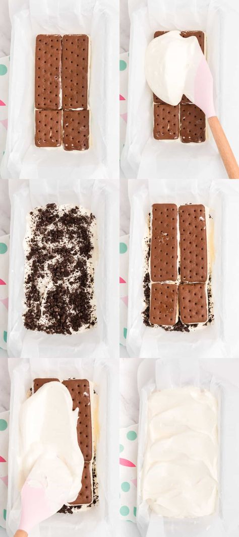 Ice Cream Sandwich Pops, Ice Cream Sandwich Cake Recipe Cool Whip, I E Cream Sandwich Cake, I E Cream Sandwich Dessert, Diy Ice Cream Sandwich Cake, Ice Cream Sandwich Cake With Oreos, I've Cream Sandwich Cake, Ice Cream Sandwich Cake In Loaf Pan, Ice Sandwich Cake