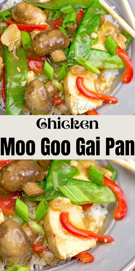 Moo Goo Gai Pan Recipe, Homemade Chinese Food, Restaurant Dishes, Mushroom Chicken, Asian Inspired Recipes, Chinese Dishes, Entree Recipes, Asian Cooking, Cooking Meat