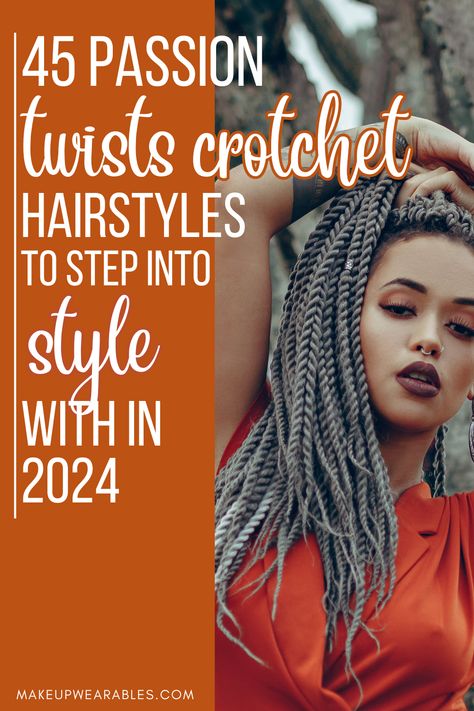 Passion Twists Crochet Hairstyles for a Chic Look Crochet Braid Styles Passion Twist, Passion Twists Crochet, Twists Crochet, Twists Hairstyles, Crochet Hairstyles, Passion Twists, Crochet Braid Styles, Your Hairstyle, Hair Game