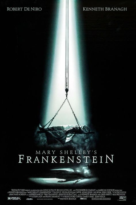 Frankenstein 1994, Frankenstein Film, Aidan Quinn, Mary Shelley Frankenstein, Series Poster, Best Movie Posters, Frankenstein's Monster, Mary Shelley, Horror Show