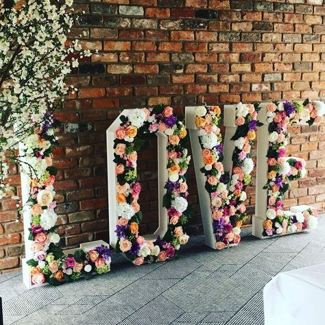 Big Letters, Large Letters, Love Letters, Floral Tie, Beautiful Flowers, Bridal Shower, Wedding Decorations, Wedding Day, Flowers