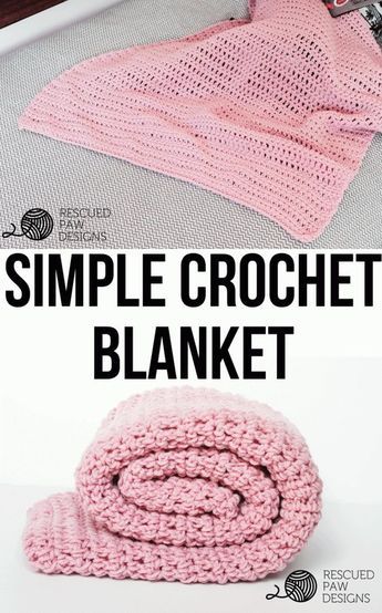 Simple Crochet Blanket Pattern From Rescued Paw Designs Free & Simple Crochet Blanket Pattern - Perfect for Beginners! Crochet Blanket Patterns Easy, Simple Crochet Blanket, What To Crochet, Motifs Afghans, Crochet Blanket Tutorial, Sparkle Yarn, Crochet Blanket Pattern Easy, Confection Au Crochet, Crochet Geek