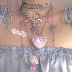 Choker Outfit, White Stone Bracelet, Alt Aesthetic, Hello Kitty Jewelry, Pink Hello Kitty, Pink Girly Things, Kawaii Aesthetic, Jewelry Inspo, Beaded Choker