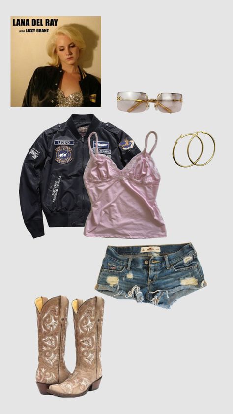 Aka Lizzy grant outfit 🩷 #outfitinspo #lanadelrey Americana Aesthetic Outfit, Aka Lizzy Grant, Lana Del Rey Outfits, Lana Del Rey Concert, Outfit Inso, Lizzy Grant, Concert Fits, Dress Up Dolls, Princess Outfits