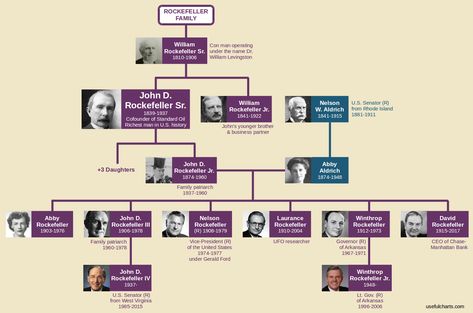 Rockefeller Family Tree Rockefeller Family, Family Wealth, David Rockefeller, Family Trust, Standard Oil, Legal System, Family History, Family Tree, Genealogy