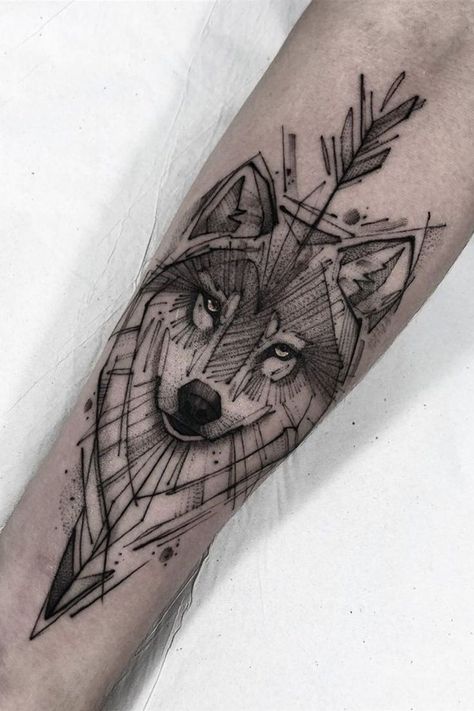 Kollam Kerala, Mother Tattoo, Wolf Tattoos For Women, Geometric Wolf Tattoo, Geometric Animal Tattoo, Small Wolf Tattoo, Wolf Tattoos Men, Wolf Sketch, Wolf Tattoo Sleeve