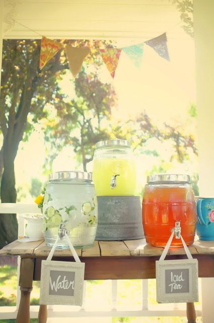 lemonade stand Reception Drink Station, Wedding Signs For Reception, Beverage Stations, Lemonade Stands, Drink Stations, Reception Drink, Couple Wedding Shower, Graduation Party Themes, Tea Bar