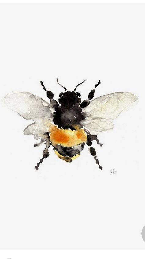 Watercolor Projects, Bee Art, Watercolor Trees, Color Inspo, Watercolor Inspiration, Watercolor Animals, 그림 그리기, Artwork Painting, Watercolour Painting