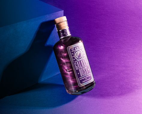 Galaxy In A Bottle, Rum Tasting, Rum Recipes, Gin Liqueur, Spirit Drink, Our Galaxy, Bottle Ideas, Holographic Foil, White Rum