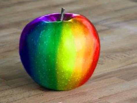 Apple Rainbow by Antoni Azocar Rainbow Things, Rainbow Stuff, Rainbow Pictures, Colorful Things, Rainbow Food, Rainbow Connection, Colours Of The Rainbow, Rainbow Bright, Rainbow Aesthetic