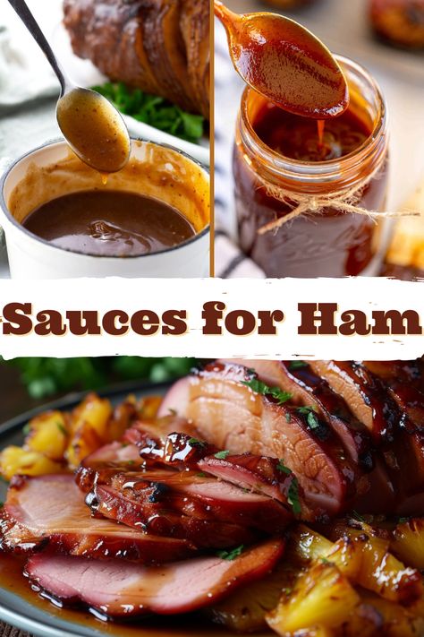 Honey Mustard Ham Sauce, Orange Sauce For Ham, Mustard Sauce For Ham Easy, Rum Raisin Sauce For Ham, Sauces For Baked Ham, Ham Sauce Recipe Mustard, Chutney For Ham, Raisin Sauce For Ham Recipes, Ham Easy Recipes