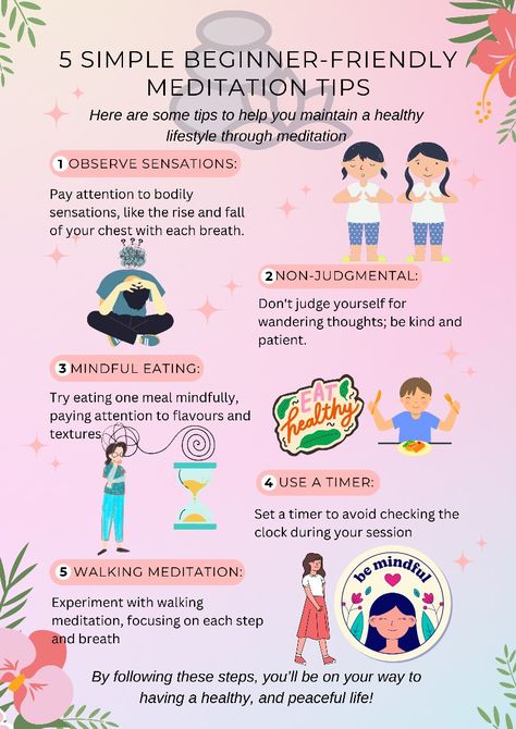 5 Simple Beginner-Friendly Meditation Tips. Embark on a journey to inner peacefulness with these 5 beginner-friendly meditation tips. Find mindfulness and relaxation techniques to kickstart your meditation practice today! Calm | Meditation | Beginners guide | Mindfulness | Inner Peace | Spirituality | #Meditation Tips #Mindfulness #Beginners_Guide #Spirituality #Serenity #Inner_Peace #Mental_Health #Positivity #Mental_Health #Mindfulness #Self_Improvement Mindful Meditation For Beginners, Cleaning Meditation, Meditation Beginners, Basic Meditation, Guided Meditation Scripts, Spirituality Meditation, Calm Meditation, Meditation Tips, Meditation Scripts