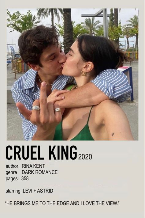 Cruel King Rina Kent, Levi King, Astrid Clifford, Cruel King, Poster Polaroid, Royal Elite Series, Minimalist Book, Book Poster, Royal Elite