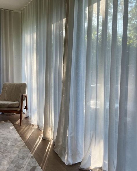 White Curtains Living Room, Faceless Aesthetic, Power Of Light, Living Room Aesthetic, Athena Calderone, Latest Living Room Designs, Curtains Living, White Curtains, Home Room Design