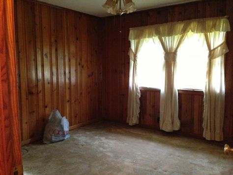 paneling Dark Wood Paneling, Wall Paneling Makeover, Wood Paneling Decor, Wood Paneling Makeover, Wood Panneling, Paneling Makeover, Faux Wood Wall, Cedar Paneling, Dark Panels