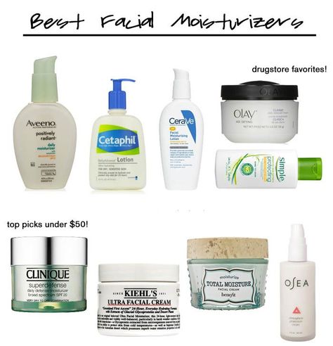 beauty buzz: best facial moisturizers | The Average Girl's Guide Skin Regimen, Face Products, Pot Pourri, Face Beauty, Korean Skin, Facial Moisturizers, Best Moisturizer, Skin Routine, Facial Cream