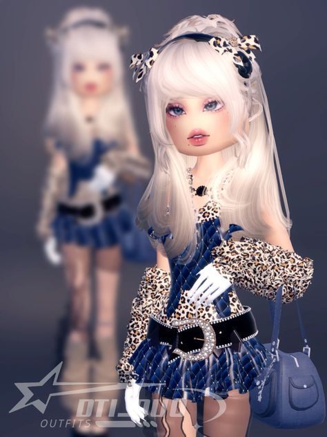 Trend Setter Dress To Impress, Blue Dress To Impress, Dress To Impress Trendy, Patterns Dress To Impress, Roblox Theme, Emo Roblox, Vip Dress, Inspo Fits, Emo Roblox Avatar