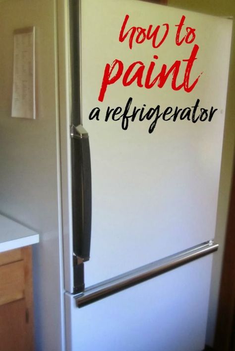 Paint Deep Freezer, Old Refrigerator Repurpose, Painting A Fridge, Painting Crib, Refrigerator Makeover, Paint Refrigerator, Fridge Makeover, Painted Fridge, Fridge Wrap