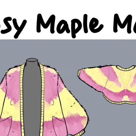 Moth Cardigan, Mushroom Core, Rosy Maple Moth, Fairycore Aesthetic, Clothing Art, Mohair Cardigan, Whimsical Fashion, Art References, Indie Design