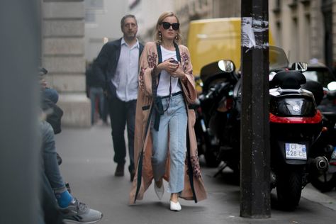 Kimono Outfit, Mode Kimono, Coat Street Style, Outfits To Wear, Street Style Trends, Couture Week, Olivia Palermo, Mode Inspo, Gigi Hadid