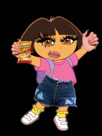 Went from exploring to being a hot cheeto baddie Baddie Dora, How To Be A Baddie Mwah Grr Meme, Quick Saves