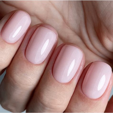 LUXIO by AKZENTZ - INCITE - Nail Mart USA Short Nails Sheer Pink, Pale Pink Gel Nails Short, Pretty Light Pink Nails, Natural Pink Dip Powder Nails, Neutral Pink Nail Colors, Light Pink Shellac Nails, Light Pink Nails Gel, Light Pink Natural Nails, Short Natural Nails Manicures