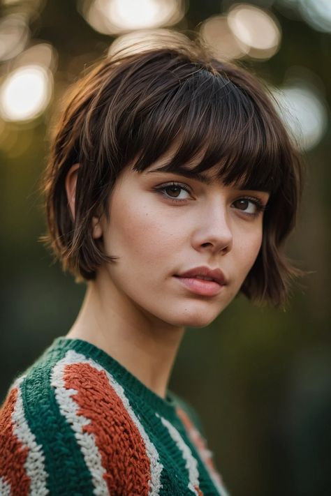 Trendy Short Hairstyles 90s Short Haircuts For Women, Outgrown Pixie Haircut, Short Choppy Bob Hairstyles, Long Pixie With Bangs, Really Short Bob, Really Short Haircuts, 90s Pixie Cut, Short Wolf Cut, Short Hairdo