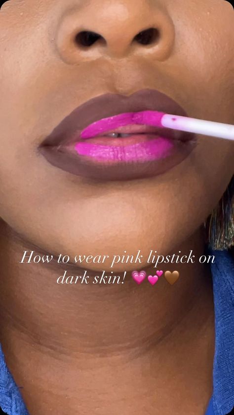 Rose | All lip products restock THIS SUNDAY September 1st at 12PM EST! Turn on post notifications! 🔔 Brown Liquid Lipstick: @theblinkqueenllc... | Instagram Pink Lipstick For Dark Skin, Brown Liquid Lipstick, Nude Lip Combo, Lip Tutorial, Brown Skin Makeup, Lip Combo, September 1st, Lip Products, Pink Eyeshadow