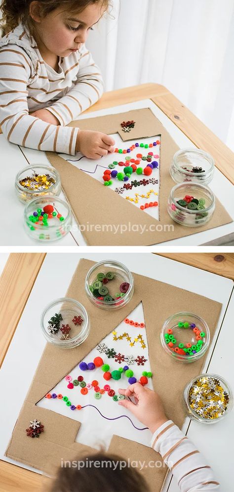 Christmas Activity Ideas, Activity Ideas For Kids, Advent Activities, Christmas Crafts For Toddlers, Preschool Christmas Crafts, Festive Crafts, Christmas Activity, Christmas Play, Christmas Activities For Kids