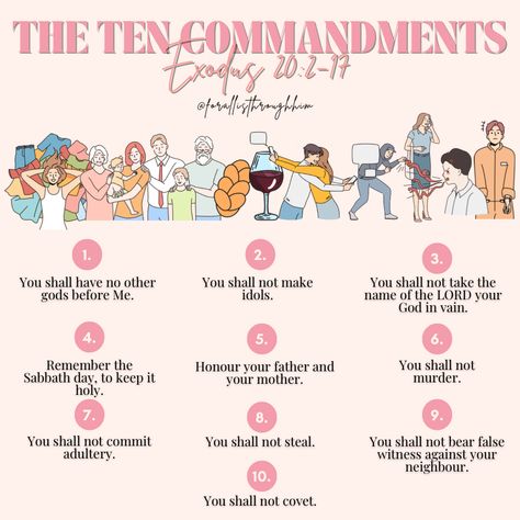 The Commandments Of God, How To Obey God, If You Love Me Keep My Commandments, 10 Commandments Of The Bible Wallpaper, The 10 Commandments Bible, Sins In The Bible, Heart Posture, Commandments Of God, Obeying God