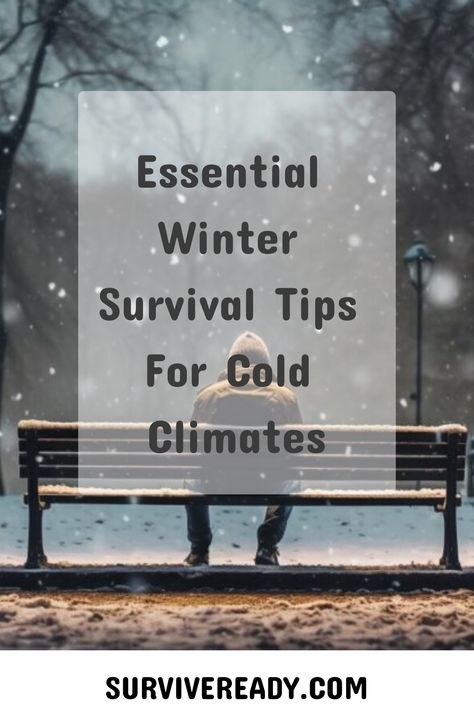 Brave the chill with our essential winter survival tips for cold climates. Stay equipped, stay warm, and navigate winter like a pro with our guide. How To Survive Winter, Winter Emergency Preparedness, How To Stay Warm, Winter Survival, Winter Driving, Winter Hacks, Winter Skin Care, Winter Blues, Winter Weather