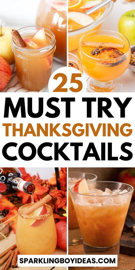 Elevate your Thanksgiving feast with these easy Thanksgiving cocktails for a crowd! Discover festive holiday drinks, from warm and cozy fall cocktails to refreshing cranberry and apple cider drinks. Impress your guests with signature Thanksgiving mixed drinks, and explore creative holiday cocktail pairings for Thanksgiving dinner. Spice up your holiday party with pumpkin-inspired cocktails and harvest-themed mixed drinks. These easy Thanksgiving drinks will add a twist to your Turkey Day party. Thanksgiving Cocktails For A Crowd, Holiday Cocktails Thanksgiving, Thanksgiving Recipes Drinks, Cocktails For A Crowd, Thanksgiving Punch, Thanksgiving Cocktail Recipes, Festive Holiday Drinks, Thanksgiving Cocktail, Thanksgiving Cocktails