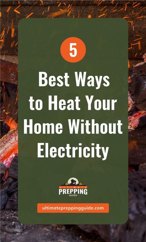 Heat Sources Emergency, Off Grid Heating Winter, Alternative Heating Ideas, No Electricity Living, Off Grid Heating, Emergency Heat Source, Cold Weather Hacks, Diy Heater, Emergency Preparedness Food