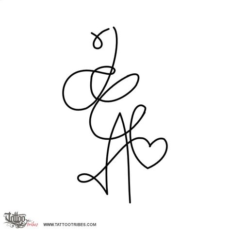 C A Tattoo, J And C Tattoo, Creative Initial Tattoo, Three Initial Tattoo Ideas, 3 Initial Tattoo Ideas, Kids Initial Tattoos, J Tattoo, A Tattoo Design, A Lettering