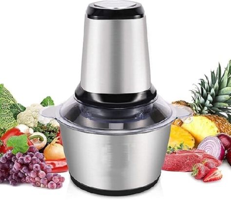 Electric Meat Grinder Kitchen Devices, Slicer Dicer, Onion Chopper, Stainless Steel Containers, Electric Foods, Functional Food, Vegetable Chopper, Food Chopper, Meat Grinder