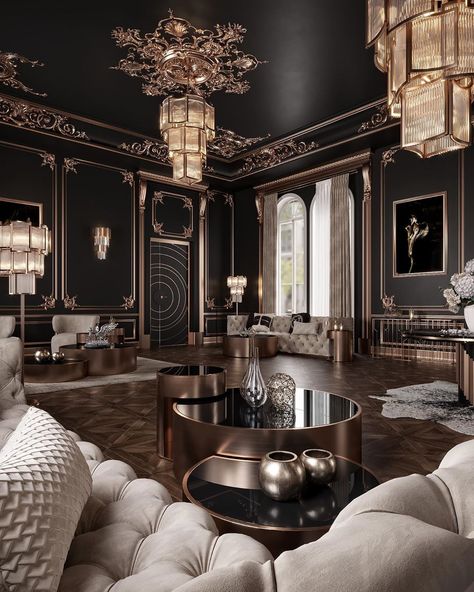 Luxury Living Room Decor, Home Luxury, Elegant Living Room, Elegant Living, Wallpaper Bedroom, Interior Deco, A Living Room, Luxury Home Decor, Luxury Interior Design