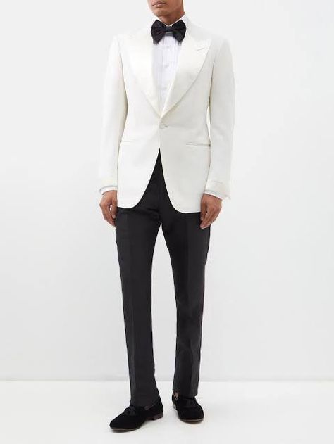 Tom Ford Tuxedo, Tom Ford Designer, White Toms, Wedding Tux, Wedding Suits Groom, Dinner Jacket, Mens Formal Wear, Men's Toms, Wedding Day Inspiration