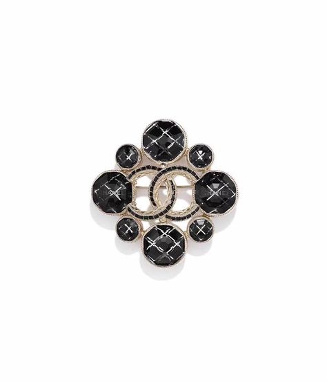 Chanel Brooch, Fashion Chanel, Chanel Official, Chanel Official Website, Chanel Accessories, Chanel Jewelry, Chanel Fashion, Metallic Logo, Jewelry Creation