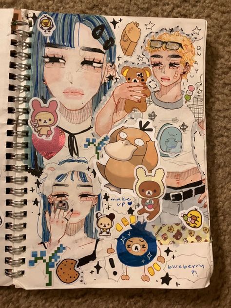 art artist drawing anime aesthetic kawaii sketchbook Sketchbook Pages Aesthetic, Sketchbook Spread Ideas, A Drawing Of A Girl, Drawing Of A Girl, My Imagination, Sketchbook Ideas, Cute Doodle Art, Drawing Inspo, Doodle Art Designs