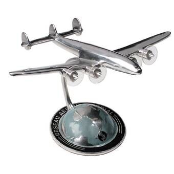 17 Stories Bintou Autour Du Monde Miniature Airplane Sculpture & Reviews | Wayfair Airplane Sculpture, Airline Advertising, Super Constellation, Art Deco Style Interior, Aviation Decor, Airplane Decor, Airplane Models, Airplane Art, Authentic Models