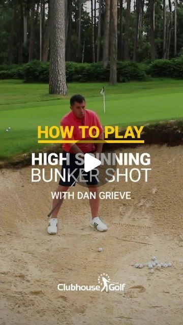 Clubhouse Golf on Instagram: "How To Play ⛳ High Spinning Bunker Shot with Dan Grieve 🤝 Thanks to adidas Golf for inviting us to this very special clinic day down at Woburn Golf Club. A little more about the PGA Master Coach, Dan 👇⁠ ⁠ Dan has achieved success coaching Tour Professionals to 3 x European Tour Order of Merit titles, a Tour Championship and a Major Championship.⁠ ⁠ Dan spends most of his time helping amateur golfers improve their game, either through his world famous DG Short Game School, from his home at Woburn Golf Club in England to one to one lessons or various online options.⁠ ⁠ Dan has built a large social media following with over half a million followers across all of his channels, his videos in 2023 alone gathered over 50 million views from golfers all around the wo Famous Golfers, Order Of Merit, Social Media Following, Million Followers, One To One, Success Coach, Golf Lessons, 50 Million, Adidas Golf