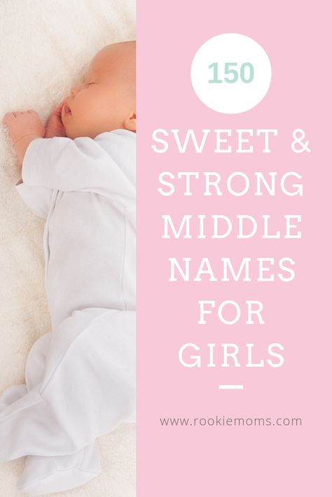 Finding a unique middle name for your precious baby girl can be tough! We've broken down our favorites from trendy to old fashioned to make it a bit easier. #baby #girl #babynames #unique Middle Names For Girls List Unique Baby, Middle Names For Girls Unique, Unique Girl Middle Names, Middle Names For Girls List, Trendy Girl Names, Girl Middle Names, Cute Middle Names, Unique Middle Names