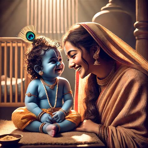 "In the heart of Yashoda, Krishna's laughter is a melody of love." #KrishnaYashoda #DivineBond

"Yashoda’s love for Krishna transcends the boundaries of the world." #MotherlyLove #KrishnaAndYashoda

"In every mischief, Krishna finds a loving embrace from Yashoda." #LittleKrishna #YashodaMother

"Yashoda's eyes mirror the purest love for her divine child." #SacredLove #KrishnaBond

"Krishna’s innocence and Yashoda’s affection create a divine symphony." #KrishnaYashodaMagic #EternalLove Yashoda And Krishna Baby, Damodara Krishna, Love For Krishna, Krishna Abhishek, Baby Neck Float, Yashoda Krishna, Bal Krishna Photo, Loving Embrace, Bal Krishna