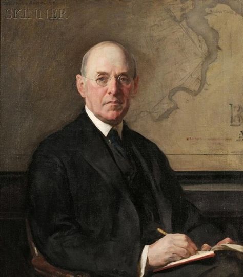 Artwork by Joseph DeCamp, Portrait of Robert Archey Woods (1865-1925), Made of Oil on canvas American Gallery, Black Oil, Summer Landscape, Male Portrait, Art Movement, In Boston, American Art, The South, Oil On Canvas