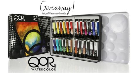 QoR Watercolor World Watercolor Month 2020 Giveaway #1! Oil Painting Supplies, Traffic Congestion, Watercolor Tips, Advertising And Promotion, Drawing Projects, Artist Paint, Painting Supplies, Intense Colors, Artist Painting