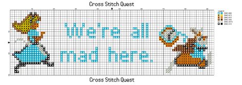 Free Alice in Wonderland Cross Stitch Pattern Quote – Cross Stitch Quest Alice In Wonderland Cross Stitch, Rabbit From Alice In Wonderland, Cross Stitch Boarders, Quote Cross Stitch, Alice In Wonderland Characters, Alice In Wonderland Disney, We're All Mad Here, Alice And Wonderland Quotes, Subversive Cross Stitch