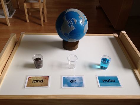 Land air and water presentation Land Air Water Montessori, Land Water Air Montessori, Land And Water Forms Montessori, Montessori Math Activities, Montessori Activities Preschool, Montessori Geography, Montessori Diy, Winter Activities Preschool, Montessori Lessons