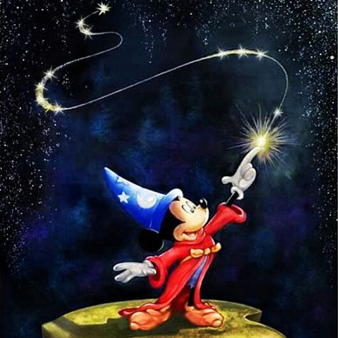 Fantasia Mickey Mouse Walt Disney Characters, Disney Fine Art, Fantasia Disney, Disney Tattoos, Mickey Mouse And Friends, Disney Films, Disney Dream, Mickey Minnie Mouse, Classic Disney