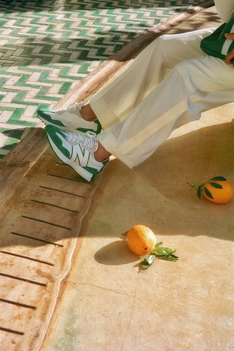 Casablanca's SS20 Collection Is a Big Summer Mood Nb Sneakers, New Balance 327, Printed Silk Shirt, New Sneakers, Casablanca, Parisian Style, Sneaker Head, Paris Fashion Week, Me Too Shoes