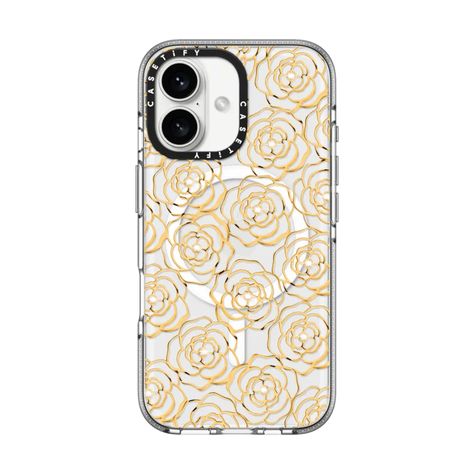 Gold Camelia - Transparent Flowers Case – CASETiFY Casetify Cases, Transparent Flowers, Case Hp, Iphone 16 Pro, Iphone 16, Phone Cases Protective, Tech Accessories, Phone Case, Iphone Cases